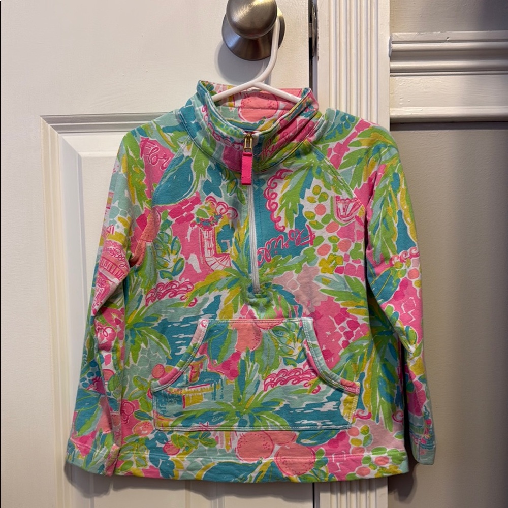 Girls Skipper Popover - Lilly Loves Florida Sunshine - Small 4-5